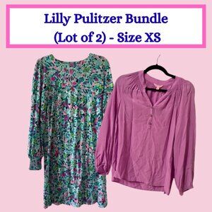 Lilly Pulitzer Winter Sunshine Bundle (2 pieces) Size XS | Dress + Blouse